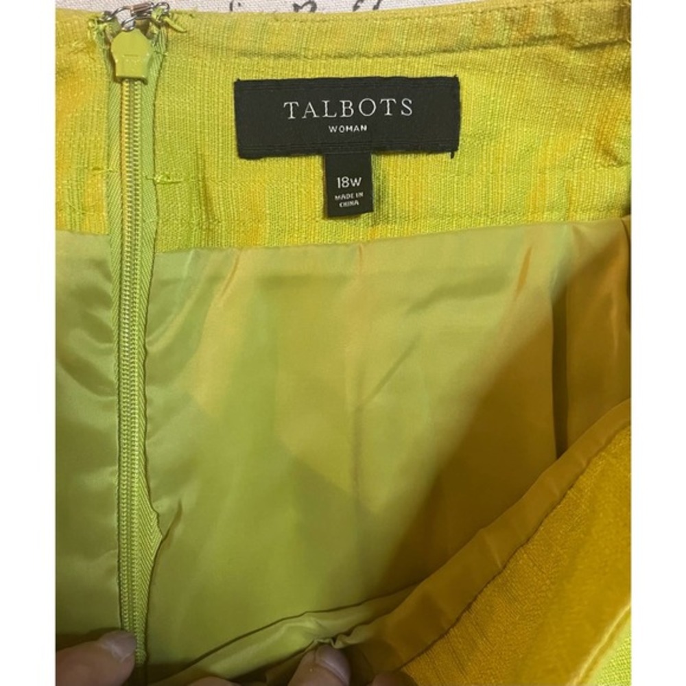 Talbots Bright lime green Skirt - Picture 3 of 8